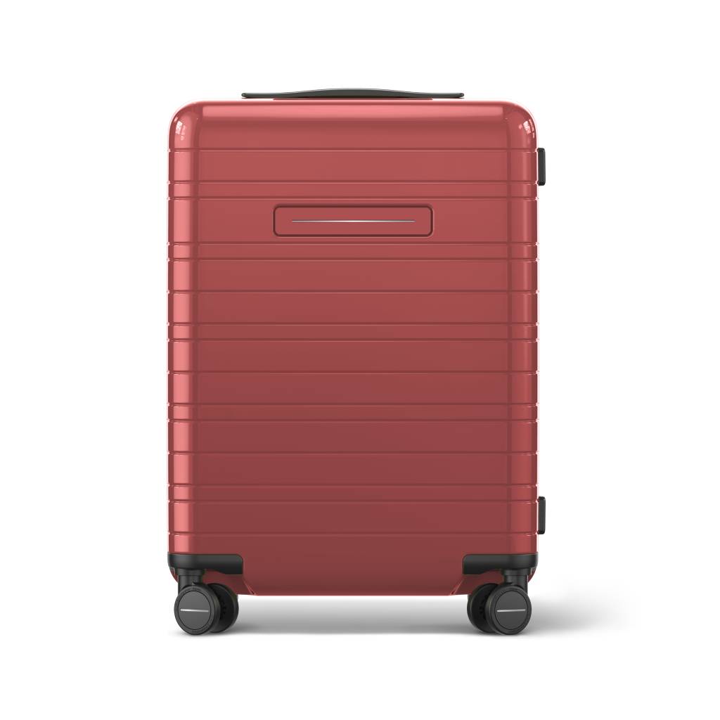 Horizn Studios Cabin Luggage H5 in Glossy True Red Vegan Hard